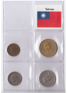 TAIWAN serei composta da 4 monete anni misti Spl